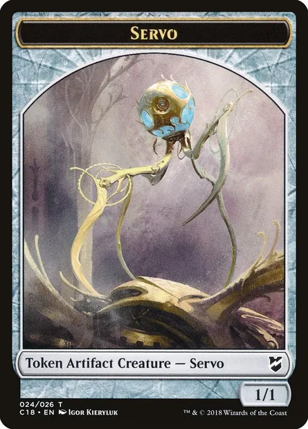 Servo, carte Magic TC18 24 — extension Commander 2018 Tokens
