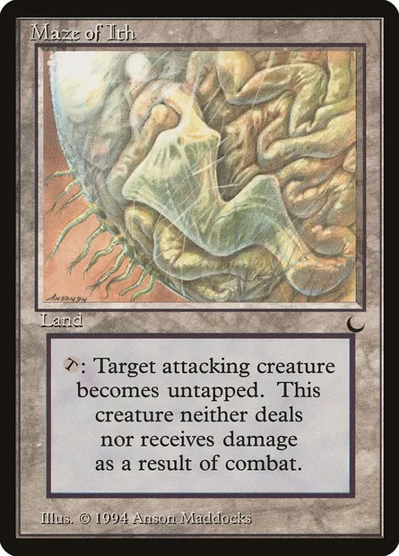 Labyrinthe d'Ith, carte Magic DRK 117 — extension The Dark