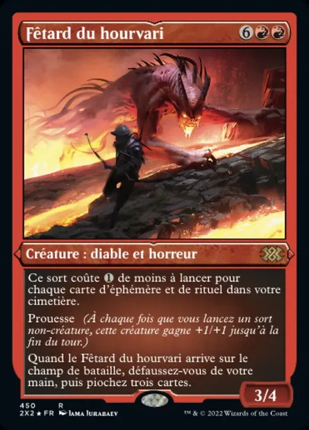 Fêtard du hourvari, carte Magic 2X2 450 — extension Double Masters 2022
