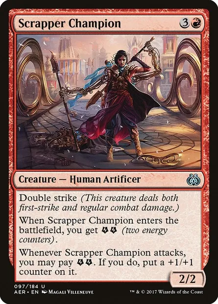 Scrapper Champion, Magic card AER 97 — Aether Revolt set