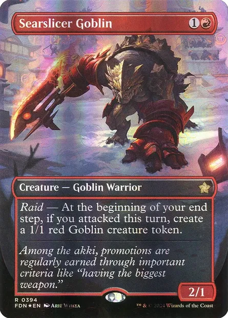 Searslicer Goblin, Magic card FDN 394 — Foundations set