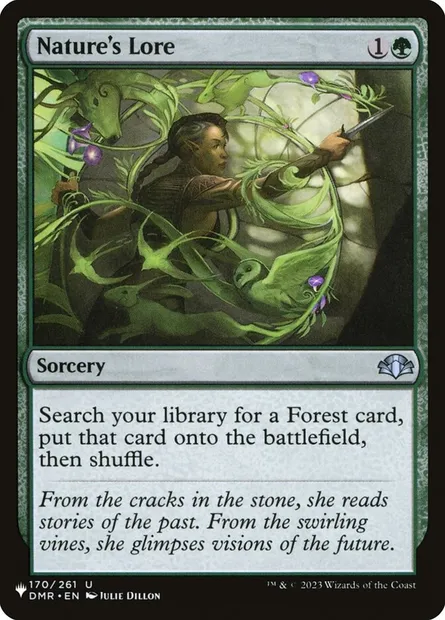 Nature's Lore, Magic card PLST DMR-170 — The List set