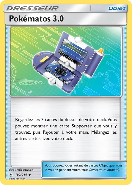 Pokématos 3.0, carte Pokémon UNB 182 — extension Alliance Infaillible