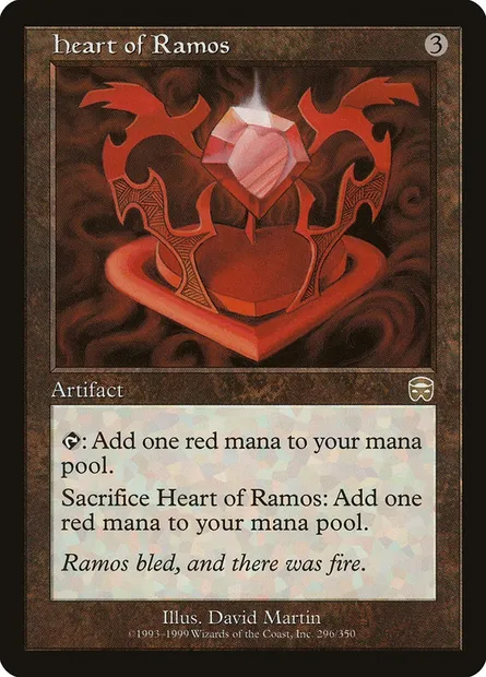 Coeur de Ramos, carte Magic MMQ 296 — extension Masques de Mercadia