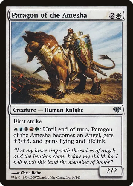 Paragon of the Amesha, Magic card CON 14 — Conflux set