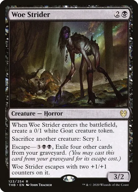 Woe Strider, Magic card THB 123 — Theros Beyond Death set
