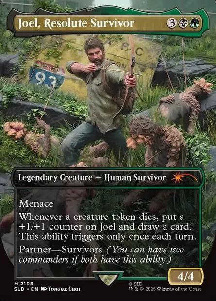 Joel, Resolute Survivor, Magic card SLD 2198 — Secret Lair Drop set
