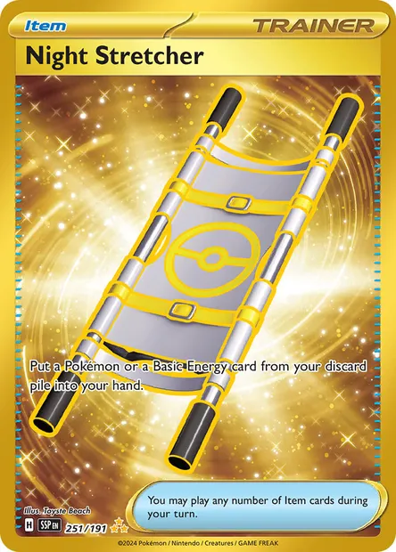 Night Stretcher, Pokémon card SSP 251 — Surging Sparks set