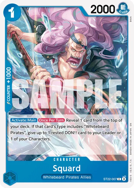 Squard, One Piece card ST22-007 — Ace & Newgate set