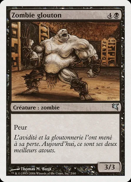 Zombie glouton, carte Magic PSAL F2 — extension Salvat 2005