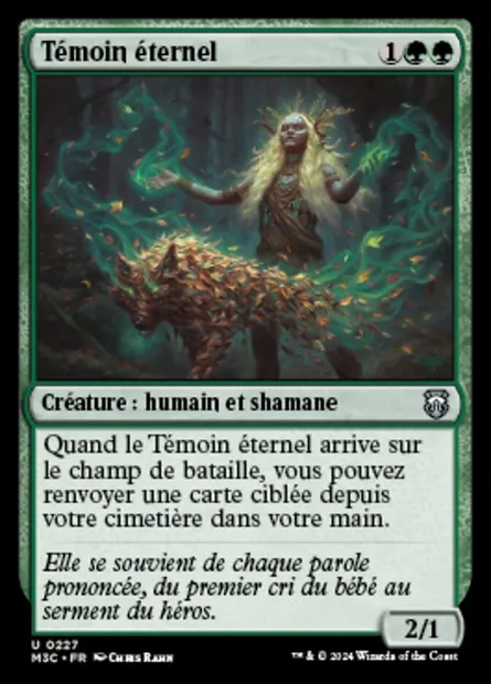 Témoin éternel, carte Magic M3C 227 — extension Modern Horizons 3 Commander