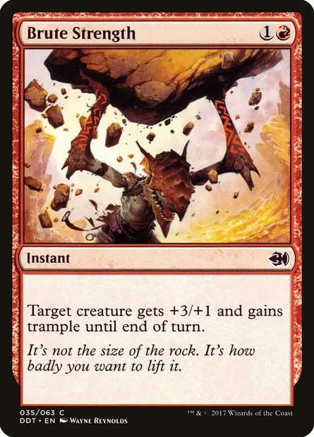 Force brutale, carte Magic DDT 35 — extension Duel Decks: Merfolk vs. Goblins