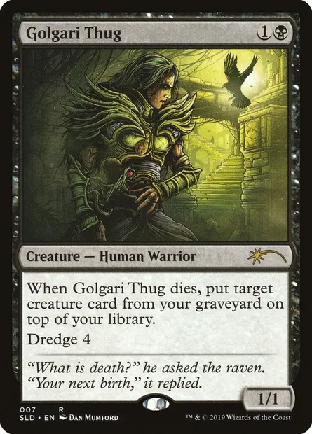 Étrangleur golgari, carte Magic SLD 7 — extension Secret Lair Drop