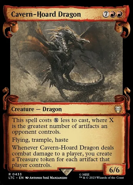 Cavern-Hoard Dragon, Magic card LTC 433 — Tales of Middle-earth Commander set