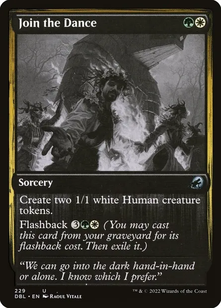 Venez danser !, carte Magic DBL 229 — extension Innistrad : Double Programme