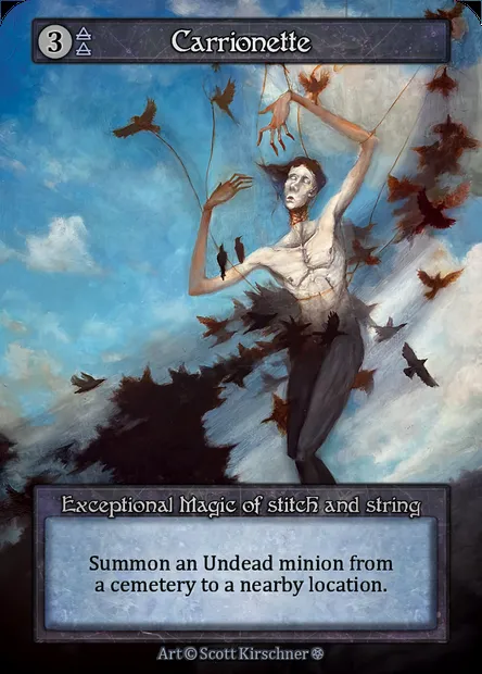Carrionette, carte Sorcery GOT 224 — extension Gothic
