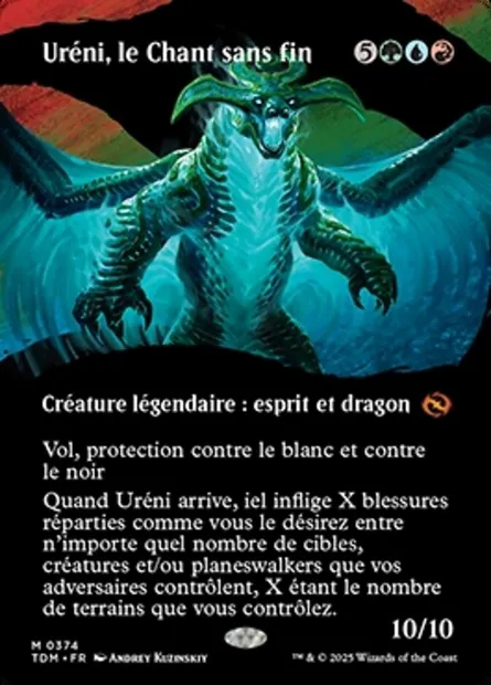 Uréni, le Chant sans fin, carte Magic TDM 374 — extension Tarkir: Dragonstorm