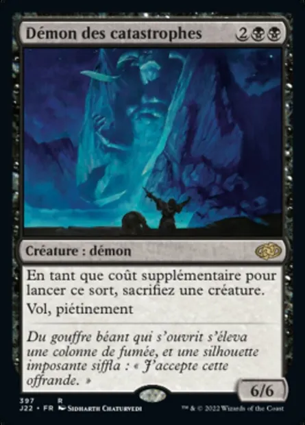 Démon des catastrophes, carte Magic J22 397 — extension Jumpstart 2022