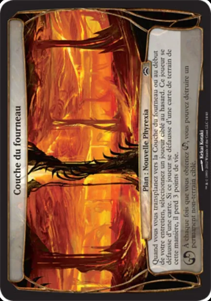 Couche du fourneau, carte Magic OPC2 14 — extension Planechase 2012 Planes