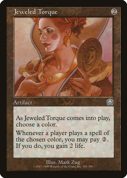Jeweled Torque, Magic card MMQ 301 — Mercadian Masques set