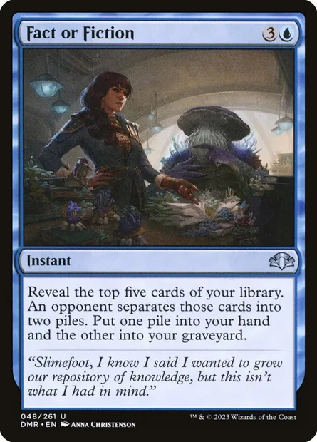 Fact or Fiction, Magic card DMR 48 — Dominaria Remastered set