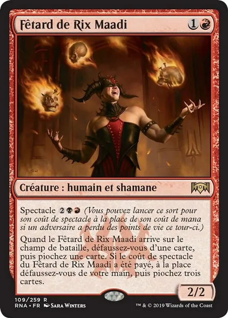 Fêtard de Rix Maadi, carte Magic RNA 109 — extension L'allégeance de Ravnica