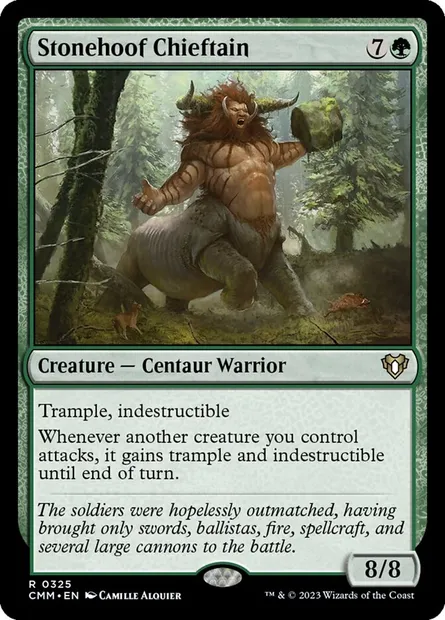 Stonehoof Chieftain, Magic card CMM 325 — Commander Masters set