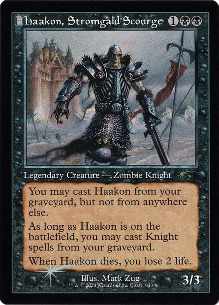 Haakon, Stromgald Scourge, Magic card SLD 843 — Secret Lair Drop set