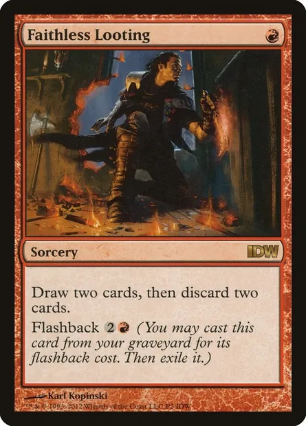 Faithless Looting, Magic card PIDW 2 — IDW Comics Inserts set