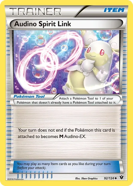 Audino Spirit Link, Pokémon card FCO 92 — Fates Collide set