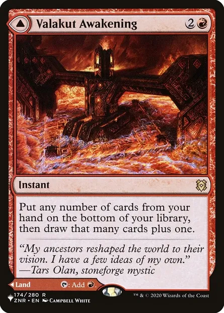 Valakut Awakening // Valakut Stoneforge, Magic card PLST ZNR-174 — The List set