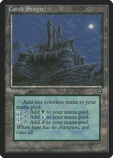 Castle Sengir, Magic card HML 113 — Homelands set