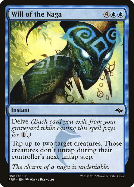 Will of the Naga, Magic card FRF 58 — Fate Reforged set