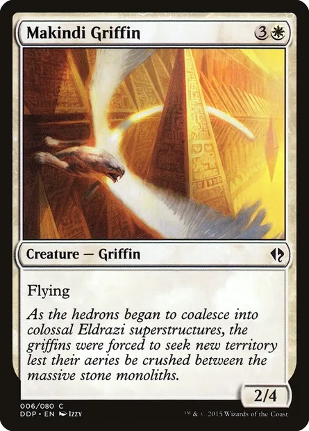 Makindi Griffin, Magic card DDP 6 — Duel Decks: Zendikar vs. Eldrazi set