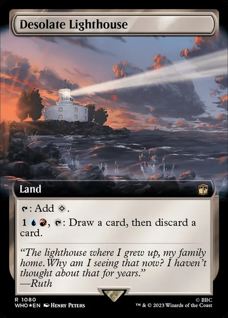 Desolate Lighthouse, Magic card WHO 1080 — Doctor Who set