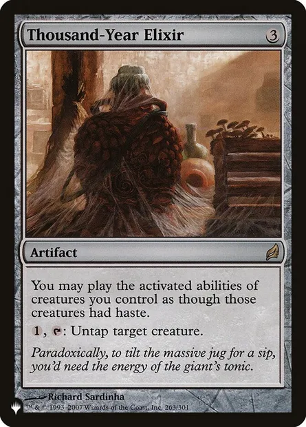 Thousand-Year Elixir, Magic card PLST LRW-263 — The List set