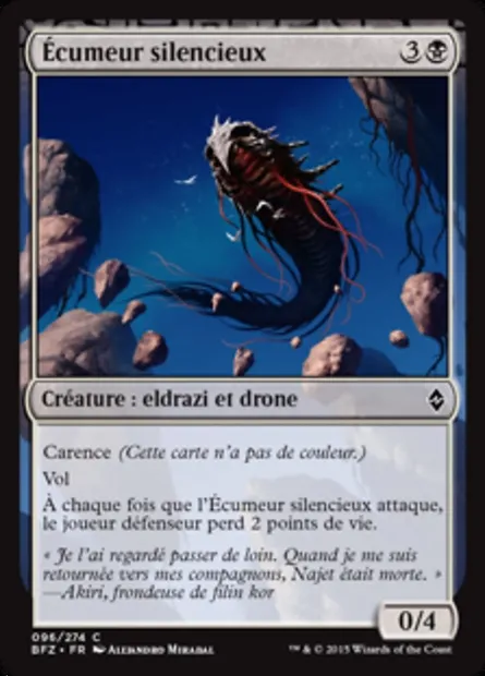 Écumeur silencieux, carte Magic BFZ 96 — extension La bataille de Zendikar