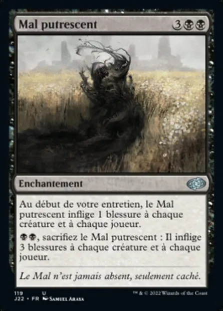 Mal putrescent, carte Magic J22 119 — extension Jumpstart 2022