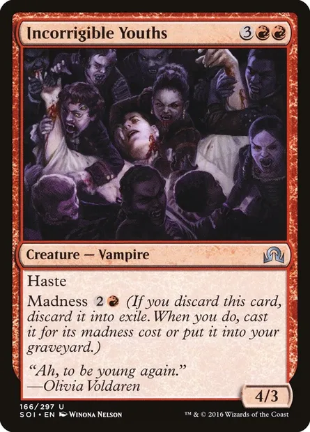 Incorrigible Youths, Magic card SOI 166 — Shadows over Innistrad set