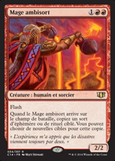 Mage ambisort, carte Magic C14 34 — extension Commander 2014