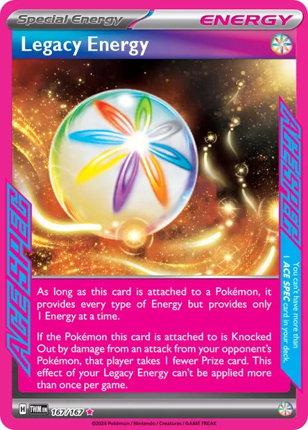 Legacy Energy, Pokémon card TWM 167 — Twilight Masquerade set
