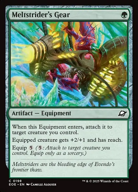 Meltstrider's Gear, Magic card EOE 198 — Edge of Eternities set