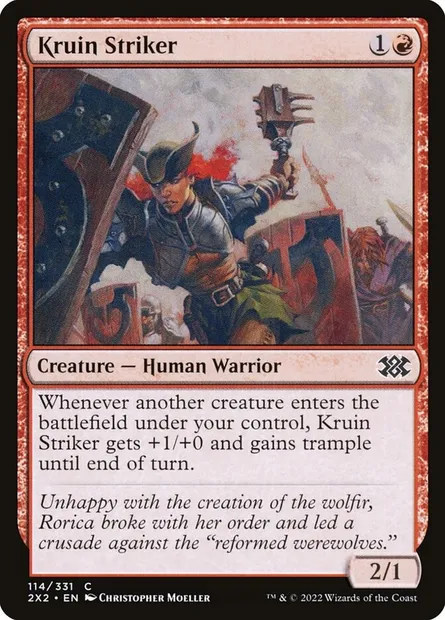 Kruin Striker, Magic card 2X2 114 — Double Masters 2022 set