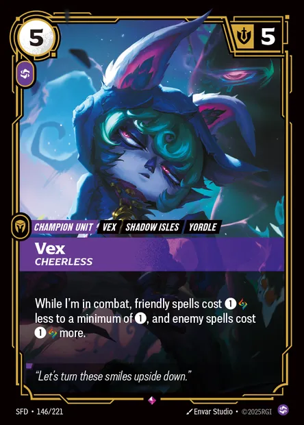 Vex, carte Riftbound SFD 146 — extension Spiritforged