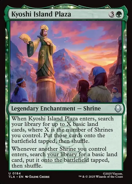 Kyoshi Island Plaza, Magic card TLA 184 — Avatar: The Last Airbender set