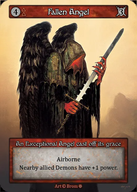 Fallen Angel, Sorcery card GOT 069 — Gothic set