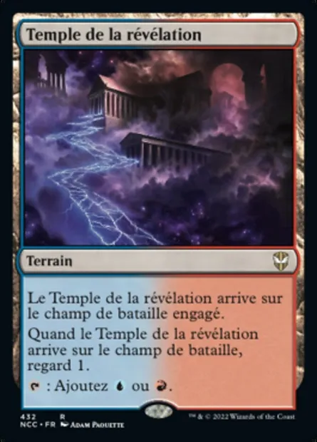 Temple de la révélation, carte Magic NCC 432 — extension New Capenna Commander