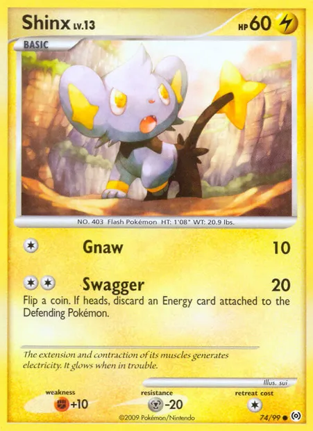 Lixy, carte Pokémon AR 74 — extension Arceus