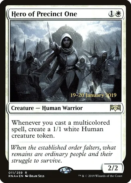 Héroïne de la Première circonscription, carte Magic PRNA 11s — extension Ravnica Allegiance Promos