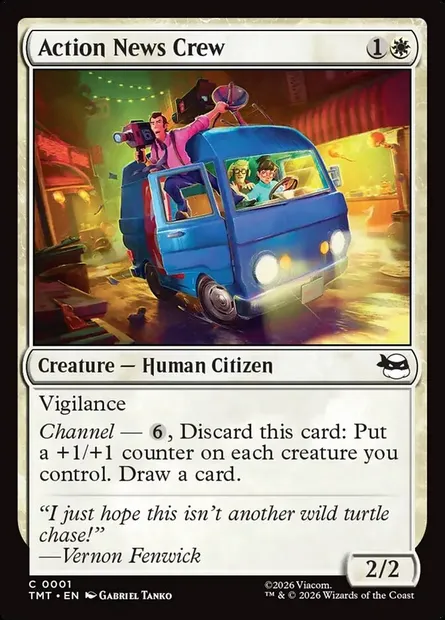 Action News Crew, Magic card TMT 1 — Teenage Mutant Ninja Turtles set